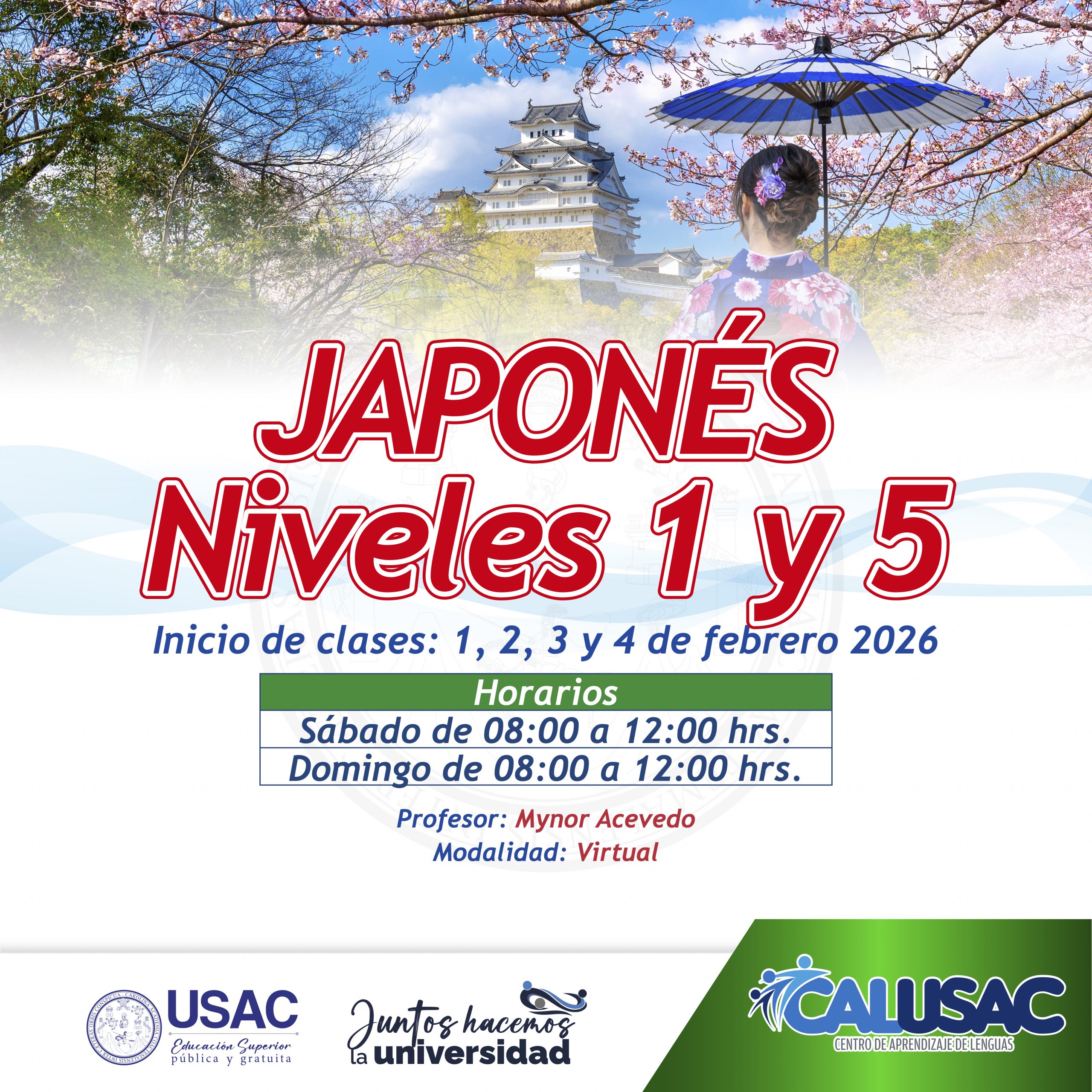 06112025, Japonés niveles 1 y 5 febrero 2026